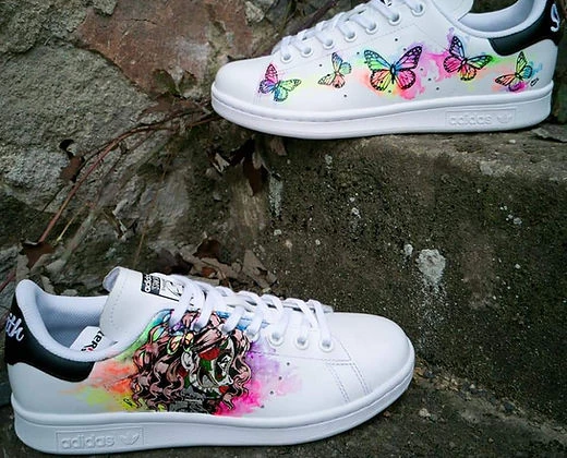 Sneakers Sugar Skull & Butterflies